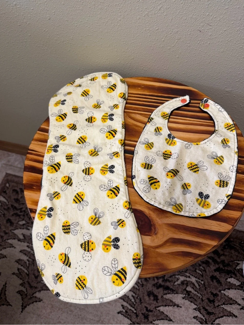 Handmade Baby Bib 4 Set - multiple Patterns